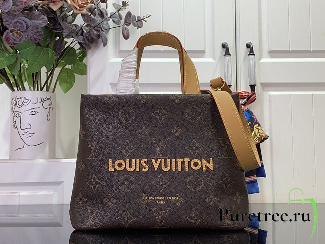LOUIS VUITTON | Mini Shopper Tote Cowhide leather Monogram - 1