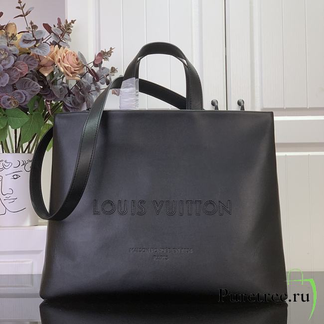 LOUIS VUITTON | Shopper Tote MM Black - 1