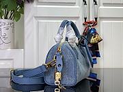 LOUIS VUITTON | Speedy 18 Bandoulière Denim Blue - 4