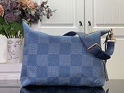 LOUIS VUITTON | Vagabond Hobo Bag Denim Blue - 5