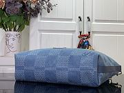 LOUIS VUITTON | Vagabond Hobo Bag Denim Blue - 4
