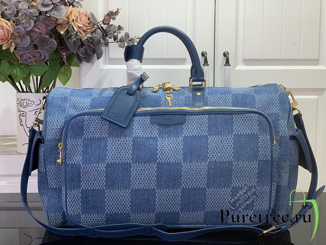 LOUIS VUITTON | Keepall Cargo 50 Denim Blue - 1