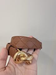 Bottega Veneta Knot belt features an intrecciato-woven 03 - 2