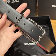 Chanel Twisted Pin Buckle Belt 3 cm In Black - 2