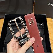 Chanel Twisted Pin Buckle Belt 3 cm In Black - 4