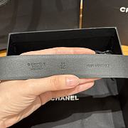 Chanel Twisted Pin Buckle Belt 3 cm In Full Black - 6