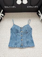 CHANEL | camisole in denim - 1