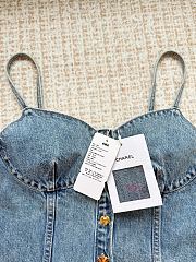 CHANEL | camisole in denim - 4