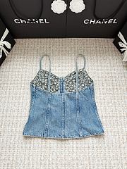 CHANEL | camisole in denim - 3