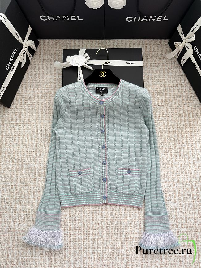 CHANEL | cardigan in blue - 1