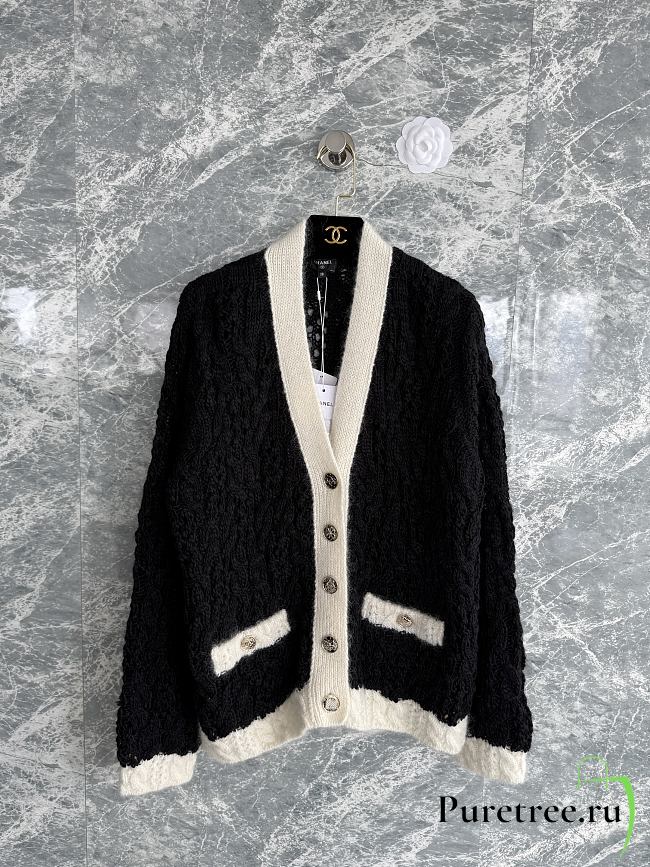 Chanel Cardigan Fabric In Black - 1