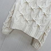 Chanel hand-crocheted cashmere pullover sweater in white - 6