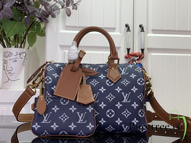 LOUIS VUITTON | Speedy P9 Bandoulière 25 bag Indigo Blue - 1