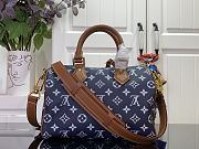 LOUIS VUITTON | Speedy P9 Bandoulière 25 bag Indigo Blue - 6