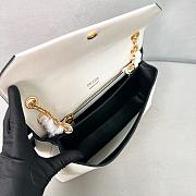 PRADA | Doux medium leather shoulder bag white - 5