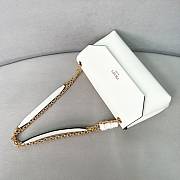 PRADA | Doux medium leather shoulder bag white - 3