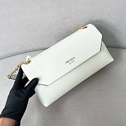 PRADA | Doux medium leather shoulder bag white - 2