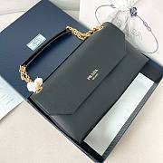 PRADA | Doux medium leather shoulder bag black - 1