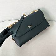 PRADA | Doux medium leather shoulder bag black - 2