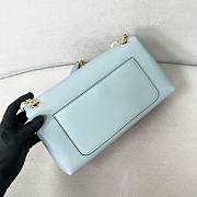 PRADA | Doux medium leather shoulder bag blue - 2