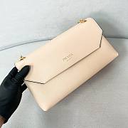 PRADA | Doux medium leather shoulder bag beige - 4