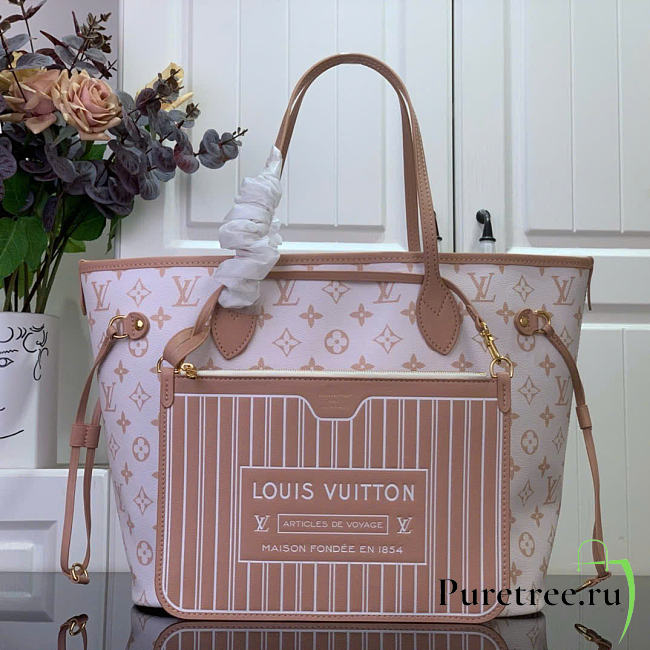 LOUIS VUITTON | Neverfull Inside Out MM Dune/Hazelnut M25665 - 1