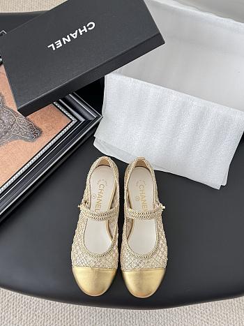 CHANEL | Chanel 25B Mary Jane Shoes In Gold