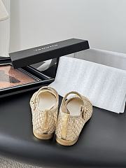 CHANEL | Chanel 25B Mary Jane Shoes In Gold - 3
