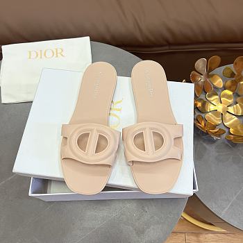 DIOR | CD letter pig nose slippers in beige 