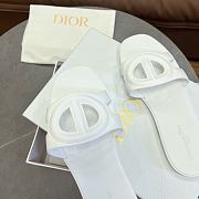 DIOR | CD letter pig nose slippers in white - 6