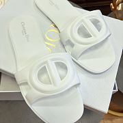 DIOR | CD letter pig nose slippers in white - 3