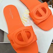 DIOR | CD letter pig nose slippers in orange - 3