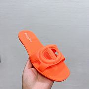 DIOR | CD letter pig nose slippers in orange - 2