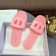 DIOR | CD letter pig nose slippers in pink - 6