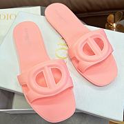DIOR | CD letter pig nose slippers in pink - 5