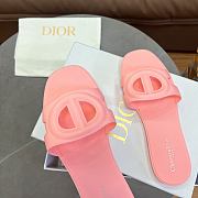 DIOR | CD letter pig nose slippers in pink - 3