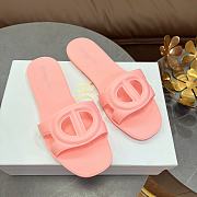 DIOR | CD letter pig nose slippers in pink - 2