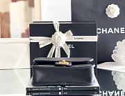 CHANEL | 25B Four-Leaf Clover Charm Backpack In Black - 6