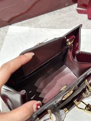 GUCCI | Diana Bamboo Mini Tote Bag In Burgundy - 2