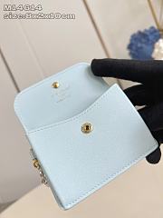 LOUIS VUITTON | Tiny Recto Verso Card Holder LV Bloom Azur - 6
