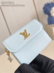 LOUIS VUITTON | Tiny Recto Verso Card Holder LV Bloom Azur - 4