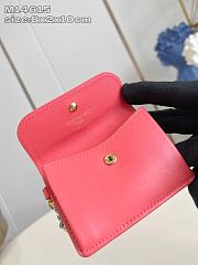 LOUIS VUITTON | Tiny Recto Verso Card Holder LV Bloom Sweet Coral - 2