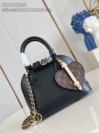 LOUIS VUITTON | LV&I Alma Mini Epi Glossy Black