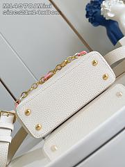 LOUIS VUITTON | Capucines East-West Mini In White - 3