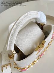 LOUIS VUITTON | Capucines East-West Mini In White - 4