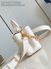 LOUIS VUITTON | Capucines East-West Mini In White - 5