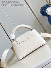 LOUIS VUITTON | Capucines East-West Mini In White - 6