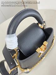 LOUIS VUITTON | Capucines Mini Daydream Taurillon In Black - 6