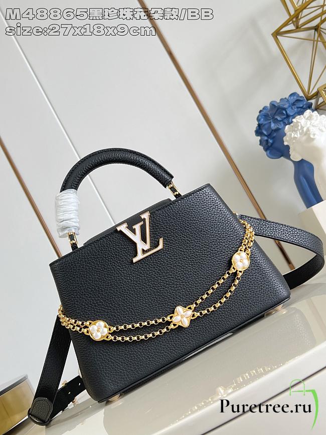 LOUIS VUITTON | Capucines BB Daydream Taurillon In Black - 1