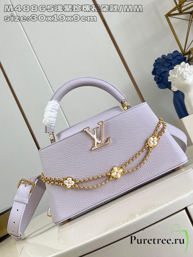 LOUIS VUITTON | Capucines East-West BB Misty Lilac - 1